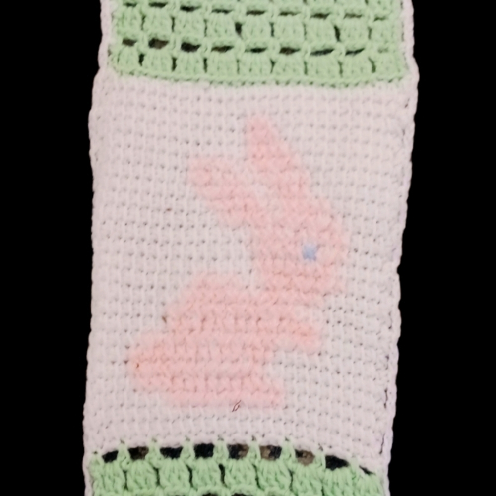VINTAGE CROCHETED NEEDLEWORK SCARF